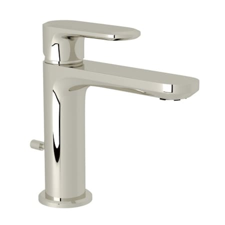 Meda Single Lever Single Hole Lavatory Faucet In Polished Nickel